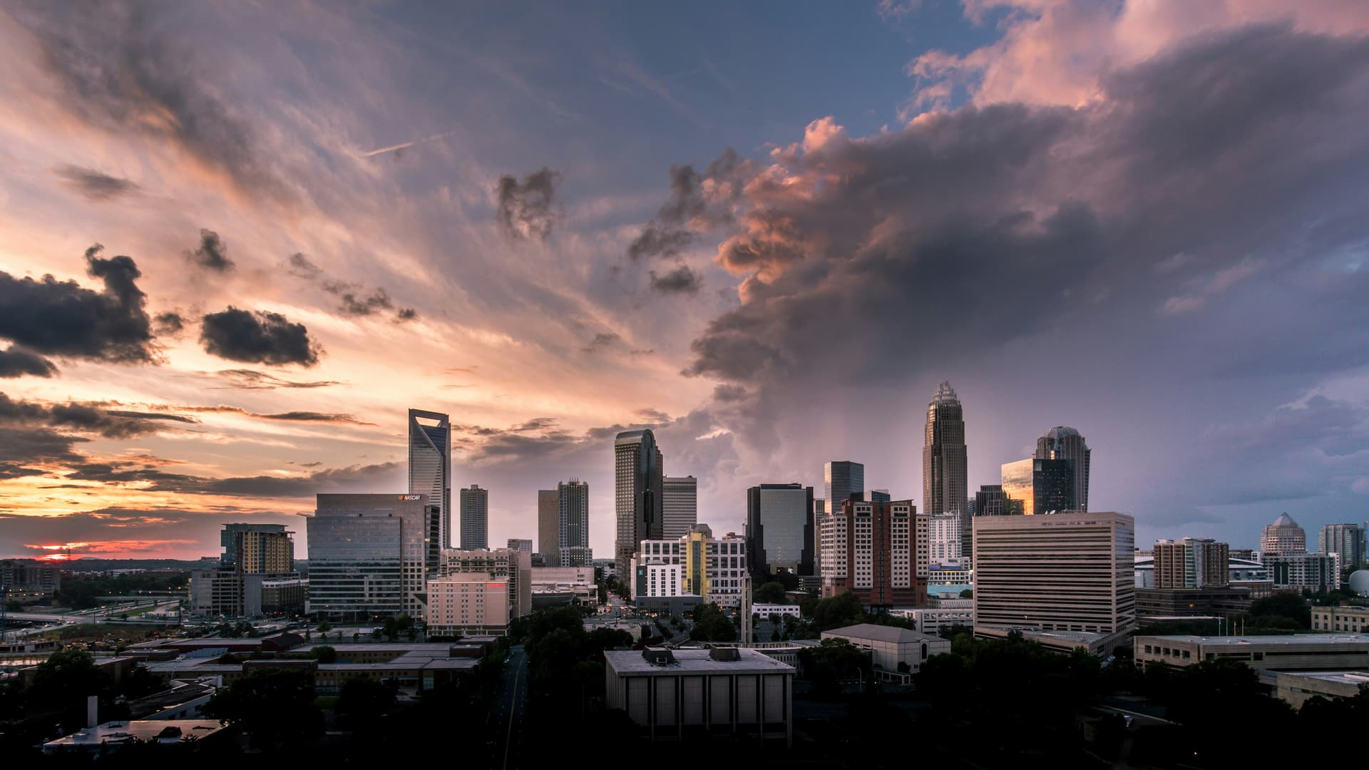 Charlotte's dynamic cityscape - Symbolizing growth and strategic development in political consulting